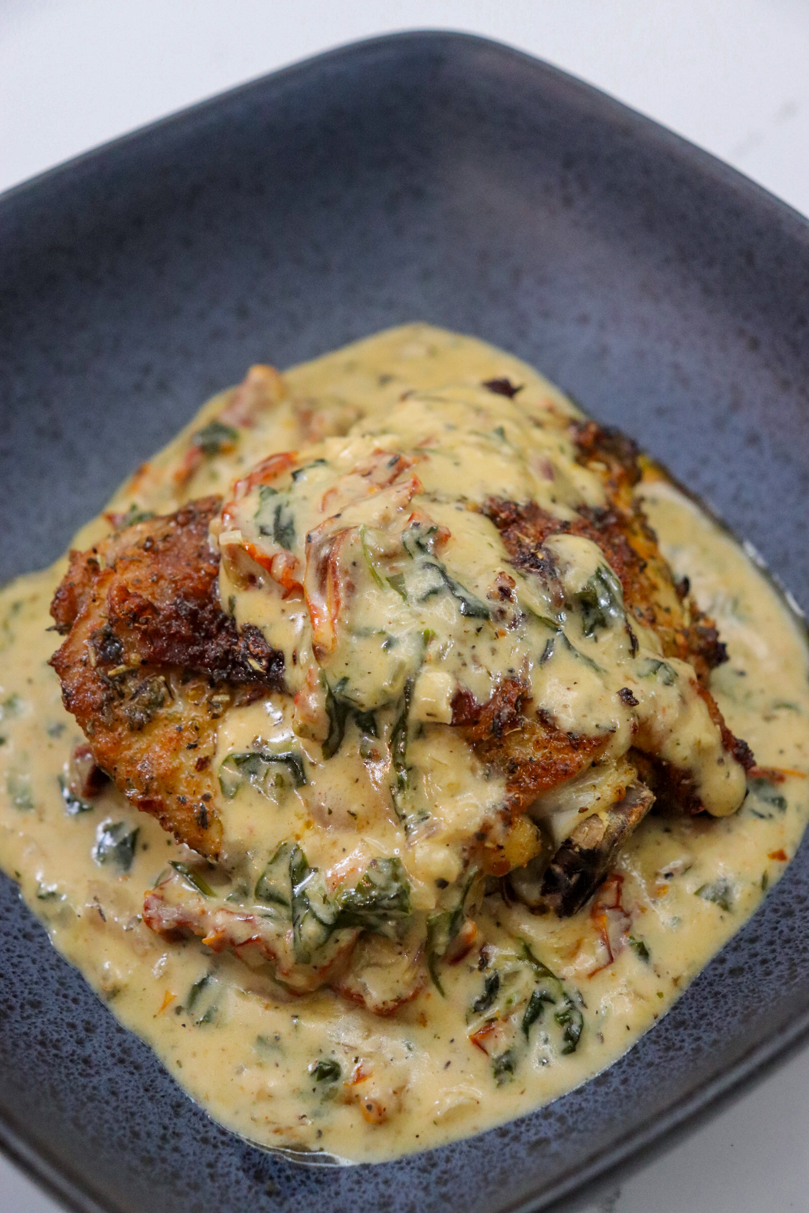 Oven Baked Chicken With Tuscan Cream Sauce - Meals By Alden B